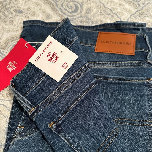 Lucky Brand Sweet Morning d Rise Flare Blue Jeans - Picture 3 of 3